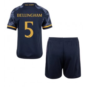 Real Madrid Jude Bellingham #5 Gostujuci Dres za djecu 2023-24 Kratak Rukav (+ Kratke hlače)